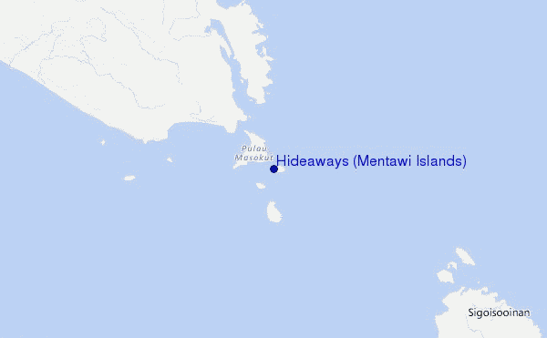 Hideaways (Mentawi Islands) Location Map