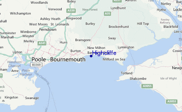 Highcliffe Location Map