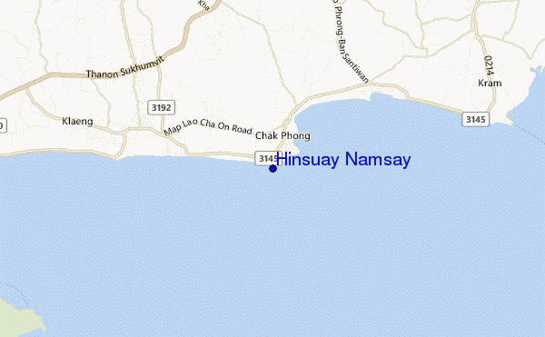 mapa de ubicación de Hinsuay Namsay