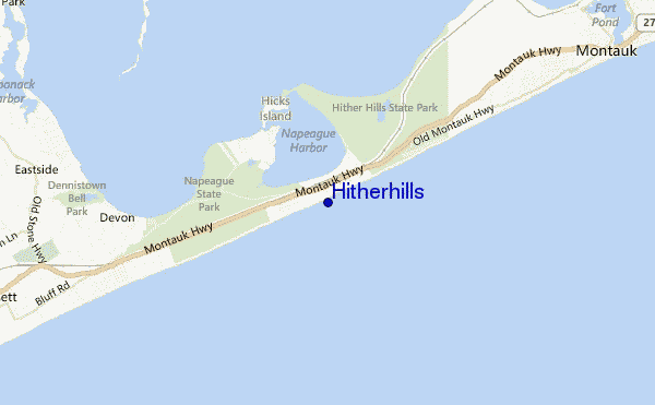 mapa de ubicación de Hitherhills