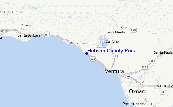 Hobson County Park Location Map