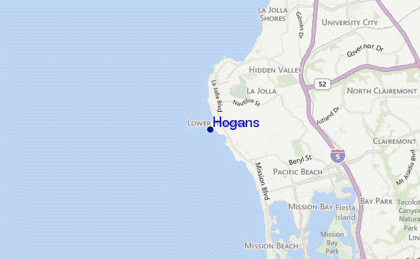 mapa de ubicación de Hogans
