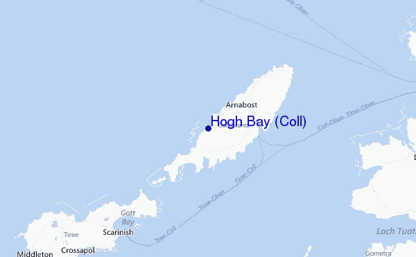 Hogh Bay (Coll) Location Map