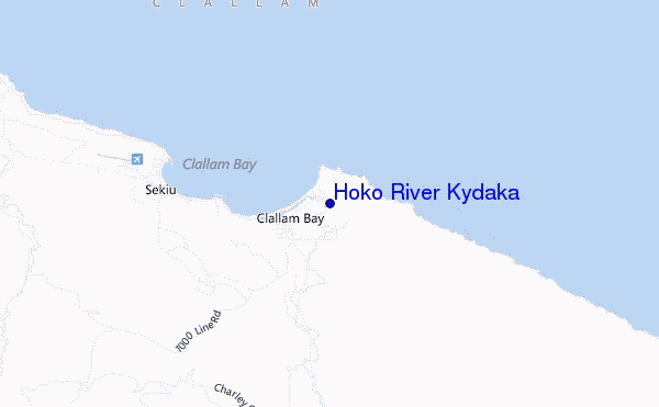 mapa de ubicación de Hoko River Kydaka