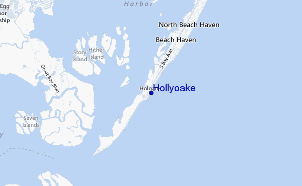 mapa de ubicación de Hollyoake