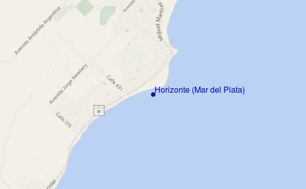 mapa de ubicación de Horizonte (Mar del Plata)