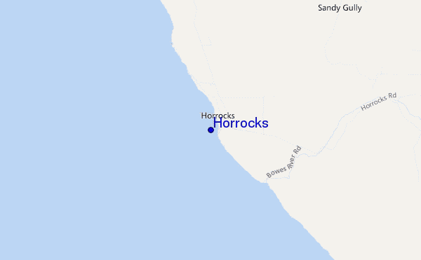mapa de ubicación de Horrocks