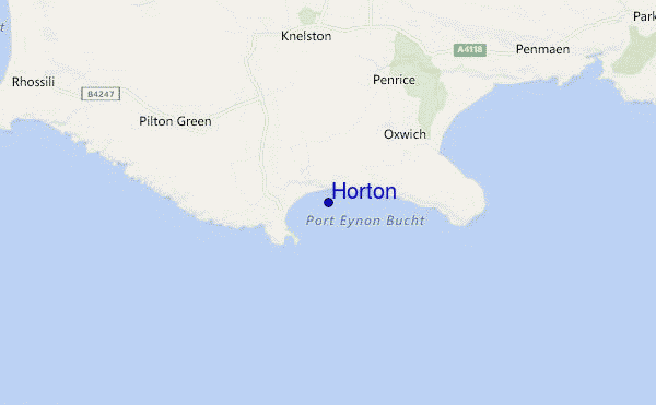 mapa de ubicación de Horton