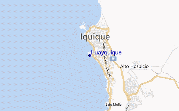 mapa de ubicación de Huayquique