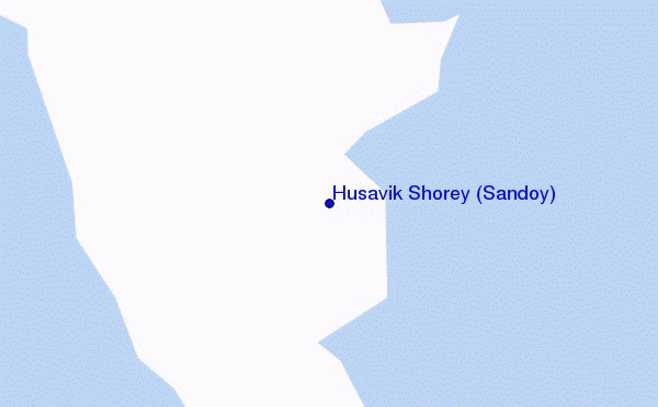 mapa de ubicación de Húsavik Shorey (Sandoy)