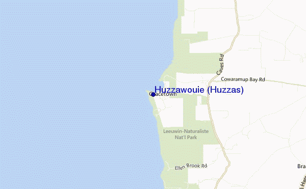 mapa de ubicación de Huzzawouie (Huzzas)