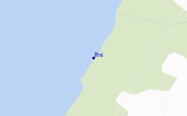 mapa de ubicación de Ifni