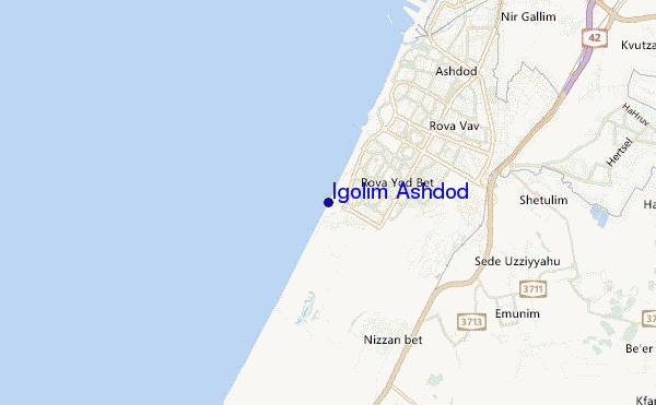mapa de ubicación de Igolim Ashdod