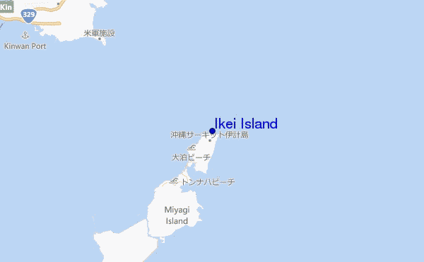 mapa de ubicación de Ikei Island