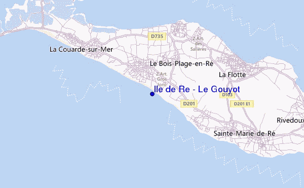 mapa de ubicación de Ile de Re - Le Gouyot