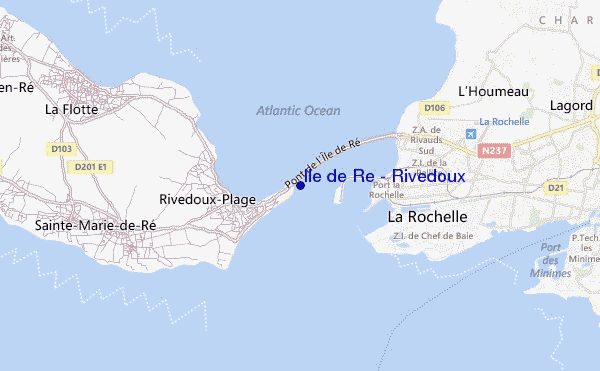 mapa de ubicación de Ile de Re - Rivedoux