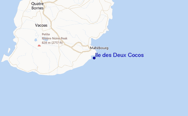 Ile des Deux Cocos Location Map