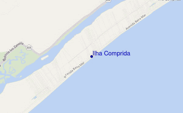 mapa de ubicación de Ilha Comprida