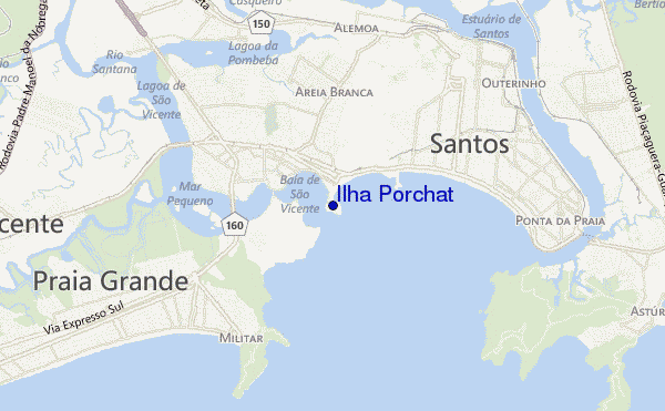 mapa de ubicación de Ilha Porchat