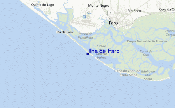 mapa de ubicación de Ilha de Faro