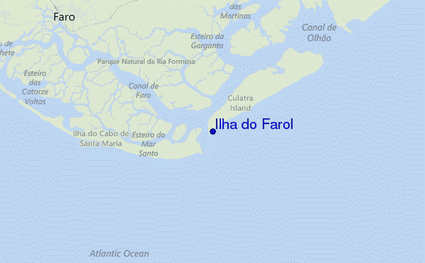 mapa de ubicación de Ilha do Farol
