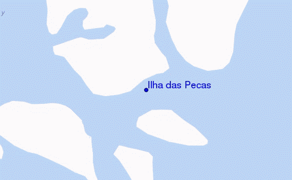 mapa de ubicación de Ilha das Pecas