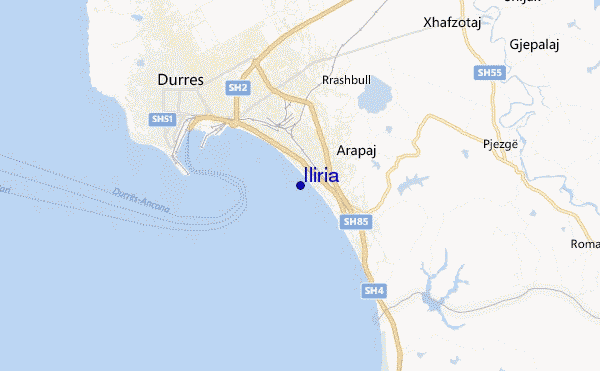 mapa de ubicación de Iliria