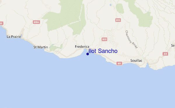 mapa de ubicación de Ilot Sancho