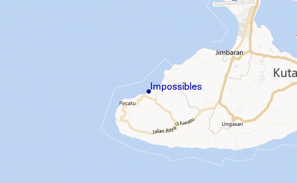 mapa de ubicación de Impossibles
