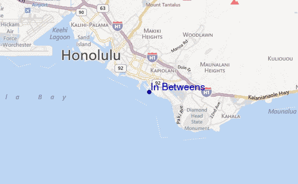 mapa de ubicación de In Betweens