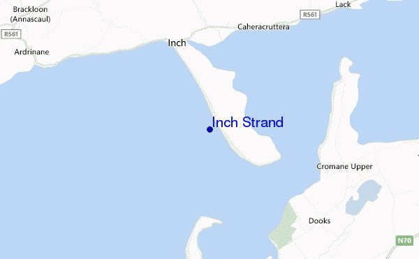 mapa de ubicación de Inch Strand