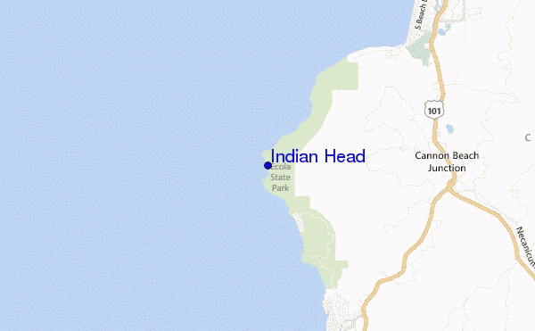 mapa de ubicación de Indian Head