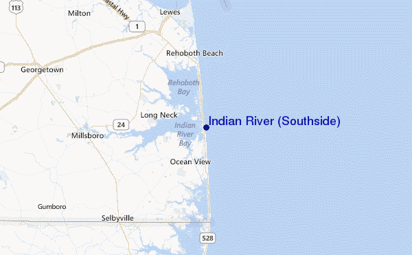 Indian River (Southside) Location Map