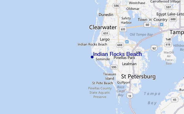 Indian Rocks Beach Location Map