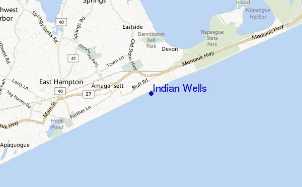 mapa de ubicación de Indian Wells