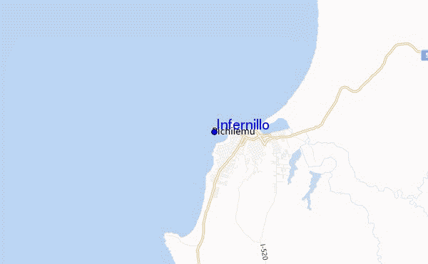 mapa de ubicación de Infernillo