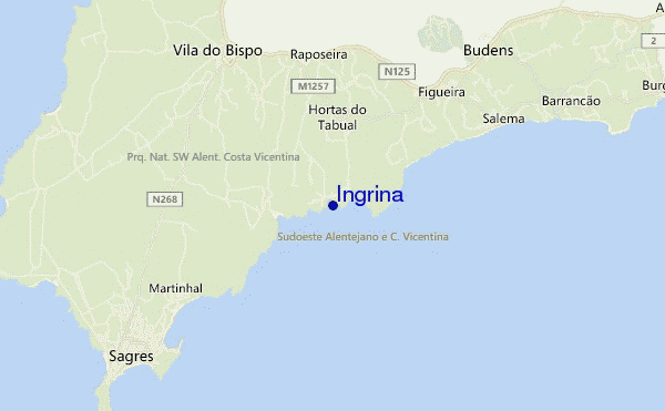 mapa de ubicación de Ingrina
