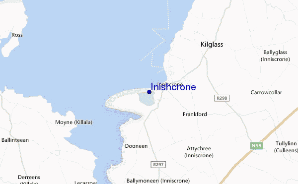 mapa de ubicación de Inishcrone