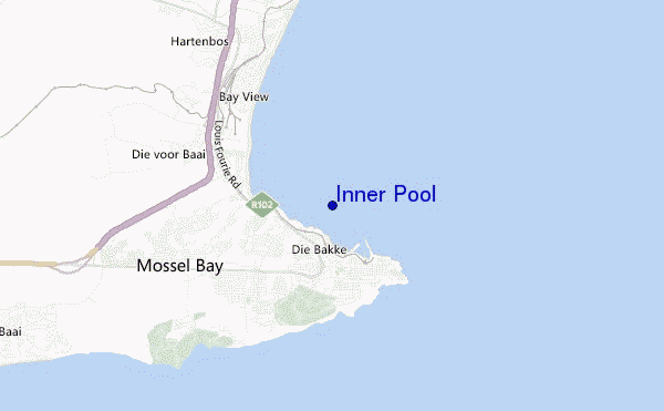 mapa de ubicación de Inner Pool