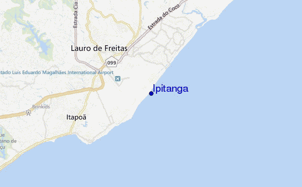 mapa de ubicación de Ipitanga