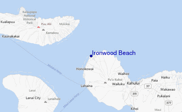 Ironwood Beach Location Map