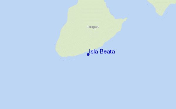 mapa de ubicación de Isla Beata