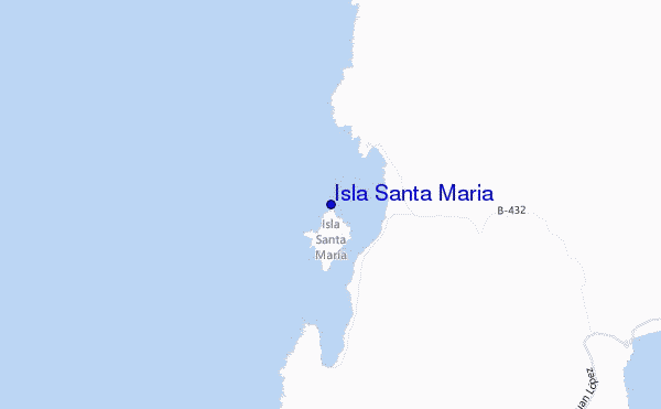mapa de ubicación de Isla Santa Maria
