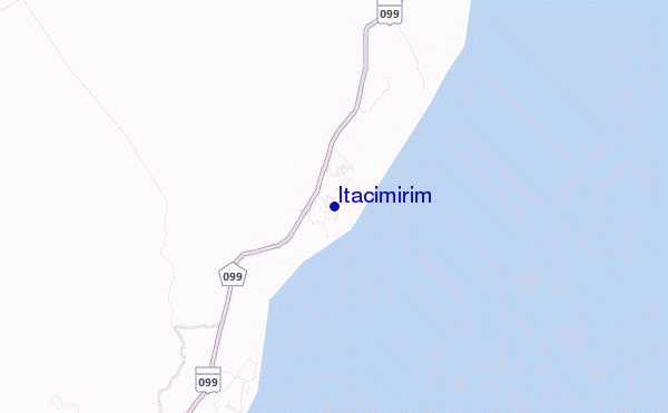 mapa de ubicación de Itacimirim