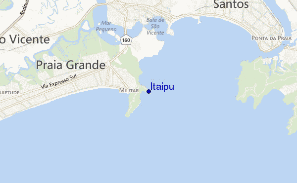 mapa de ubicación de Itaipu