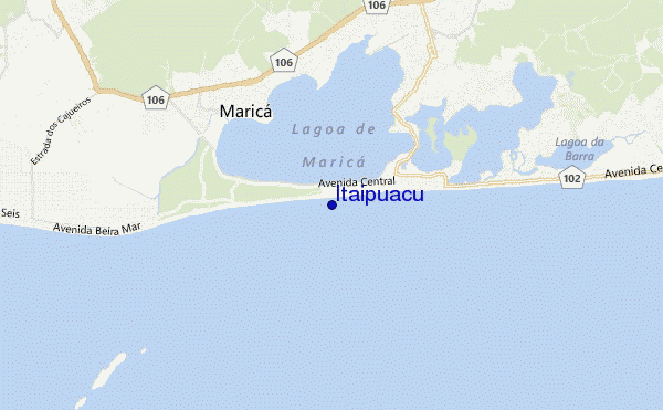 mapa de ubicación de Itaipuacu