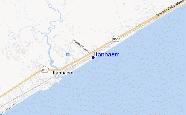 mapa de ubicación de Itanhaem