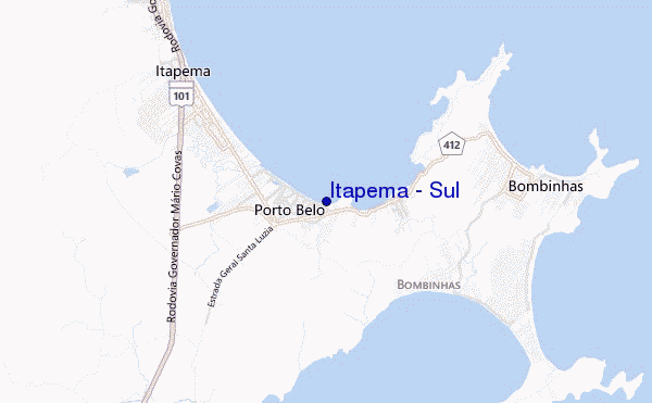 mapa de ubicación de Itapema - Sul