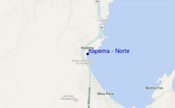 mapa de ubicación de Itapema - Norte