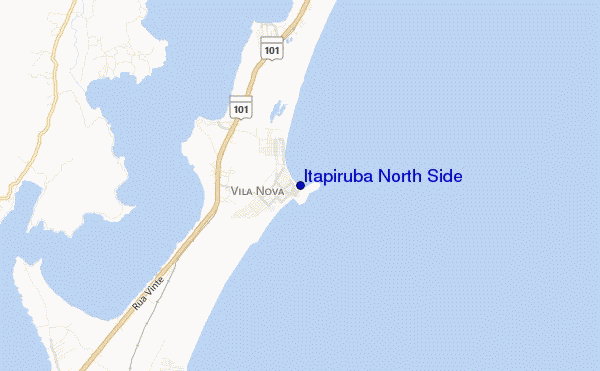 mapa de ubicación de Itapiruba North Side